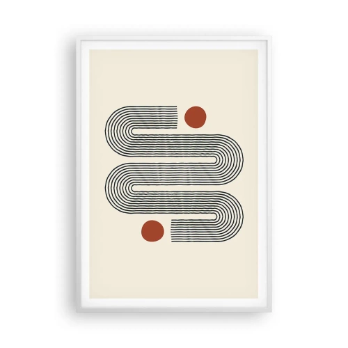 Póster en marco blanco - De principio a fin - 70x100 cm