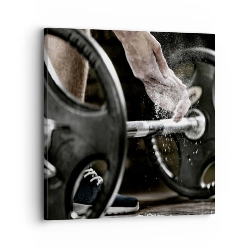 Cuadro sobre lienzo - Impresión de Imagen - ¡Reto aceptado! - 30x30 cm