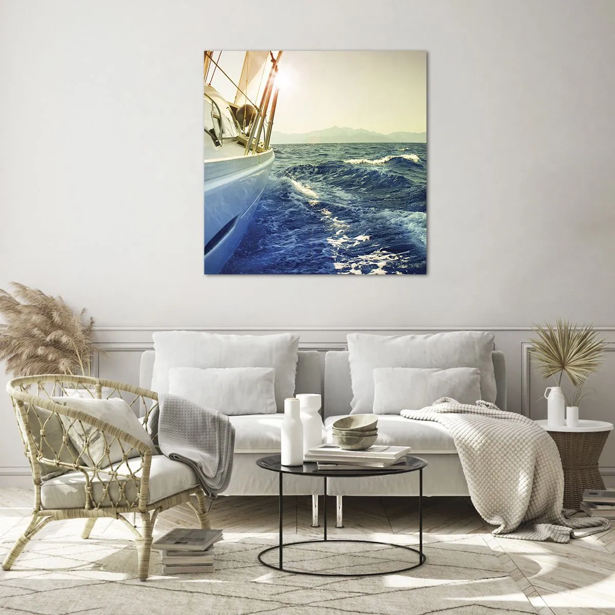 Cuadro sobre vidrio - Impresiones sobre Vidrio - Para una aventura - 60x60 cm