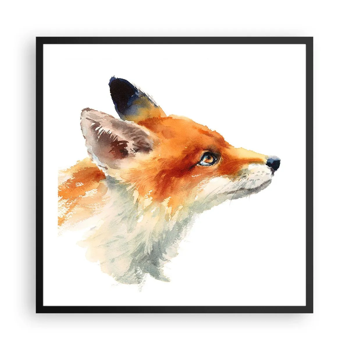 Póster en marco negro - Nunca se es demasiado cuidadoso - 60x60 cm