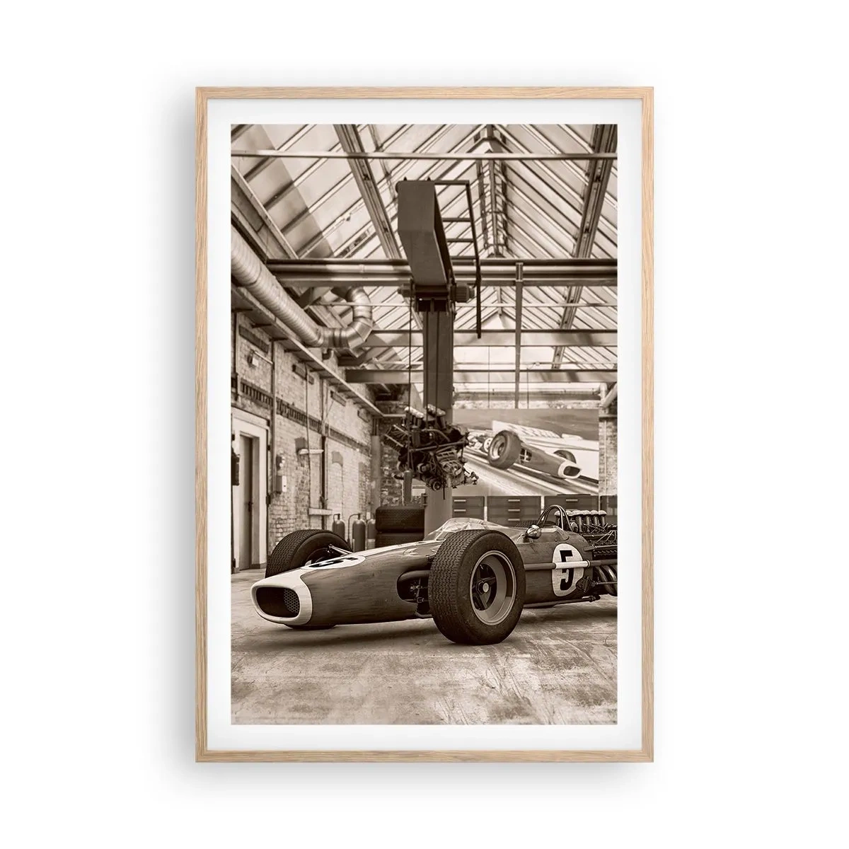 Póster en marco roble claro - El descanso del vencedor - 61x91 cm