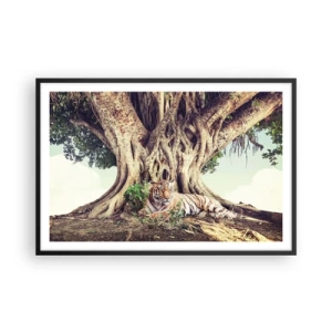 Póster en marco negro - Una visión desde el Génesis - 91x61 cm