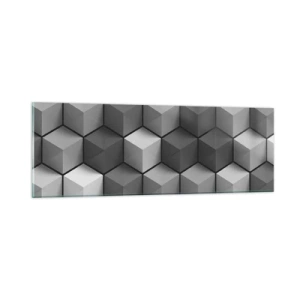 Cuadro sobre vidrio - Impresiones sobre Vidrio - Rompecabezas cubista - 90x30 cm