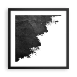 Póster en marco negro - Elementos: tierra - 40x40 cm