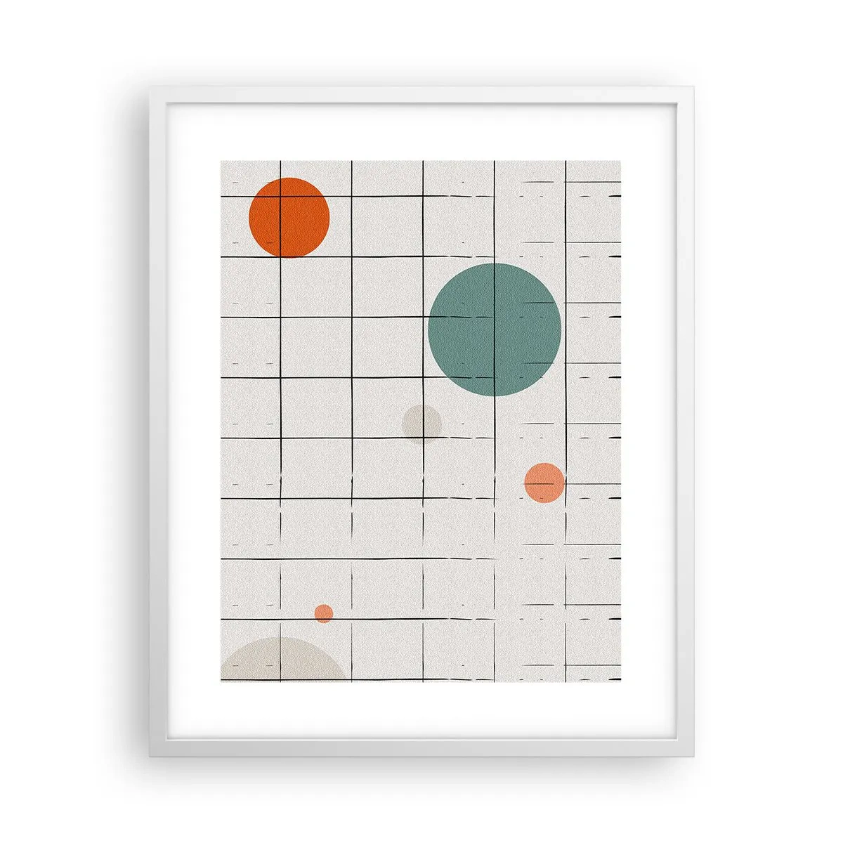 Póster en marco blanco - Atrapados. ¿Nosotros o ellos? - 40x50 cm