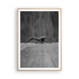 Póster en marco roble claro - Simetría encontrada - 70x100 cm