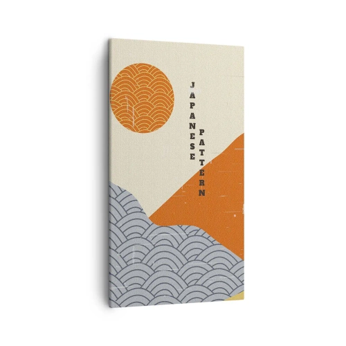 Cuadro sobre lienzo - Impresión de Imagen - En el espíritu japonés - 45x80 cm