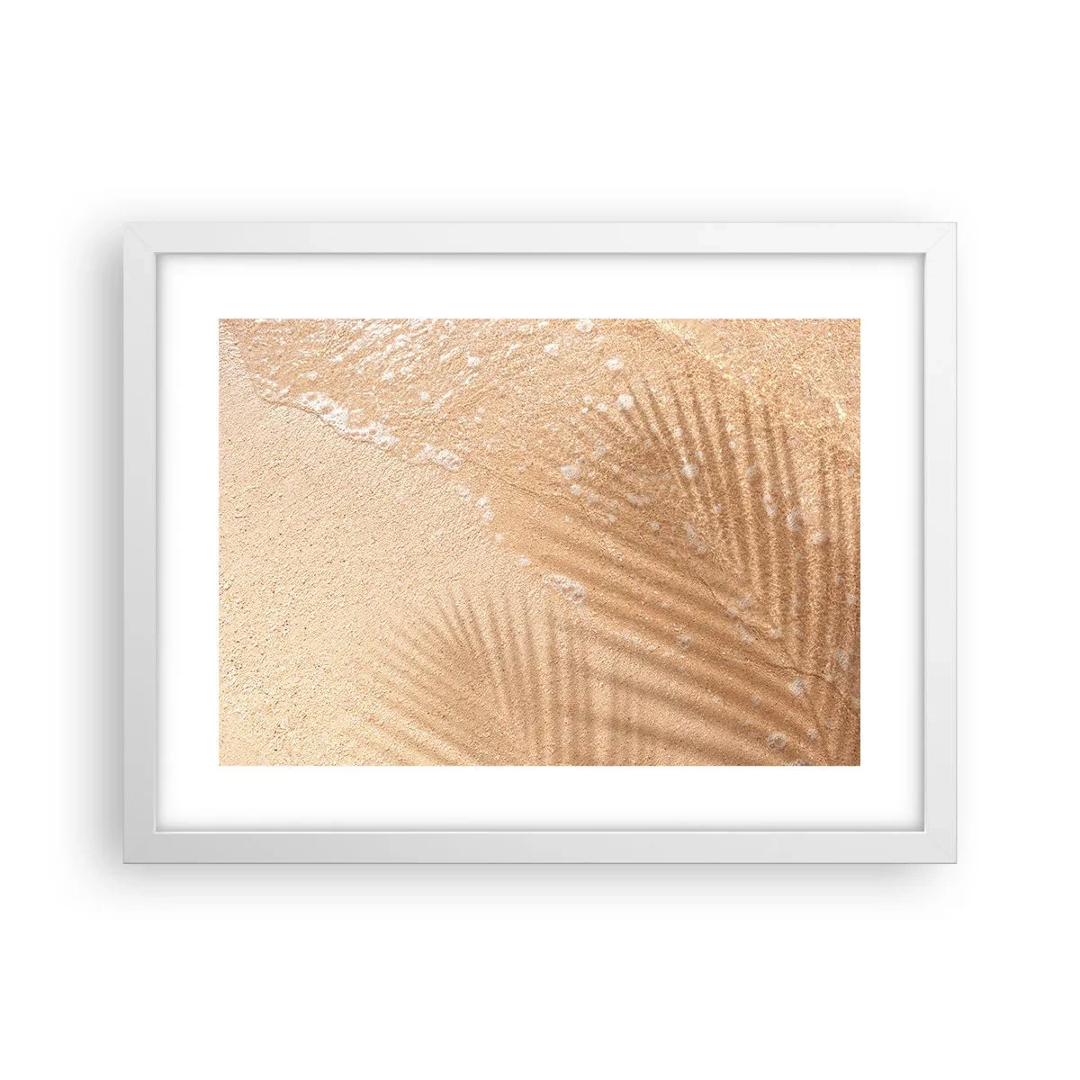 Póster en marco blanco - La sombra de un verano caluroso - 40x30 cm