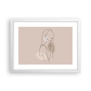 Póster en marco blanco - Un icono de la inocencia - 40x30 cm