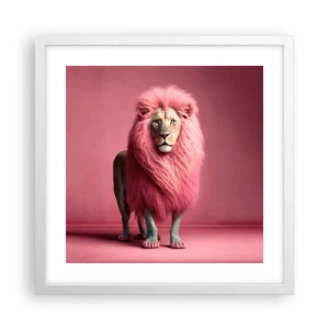 Póster en marco blanco - Y ya no me tienes miedo - 40x40 cm