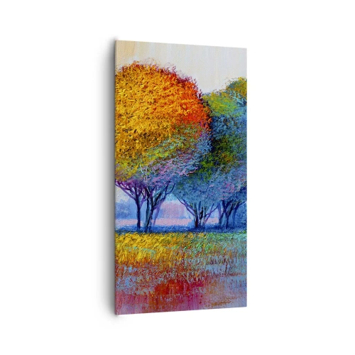 Cuadro sobre lienzo - Impresión de Imagen - Un conjunto de colores llamativos - 65x120 cm