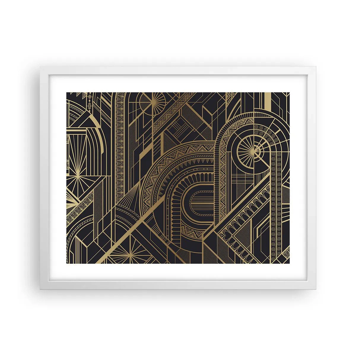 Póster en marco blanco - Conceptos, ideas, planes - 50x40 cm