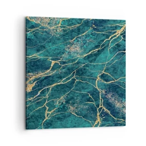 Cuadro sobre lienzo - Impresión de Imagen - Riachuelos de oro - 50x50 cm