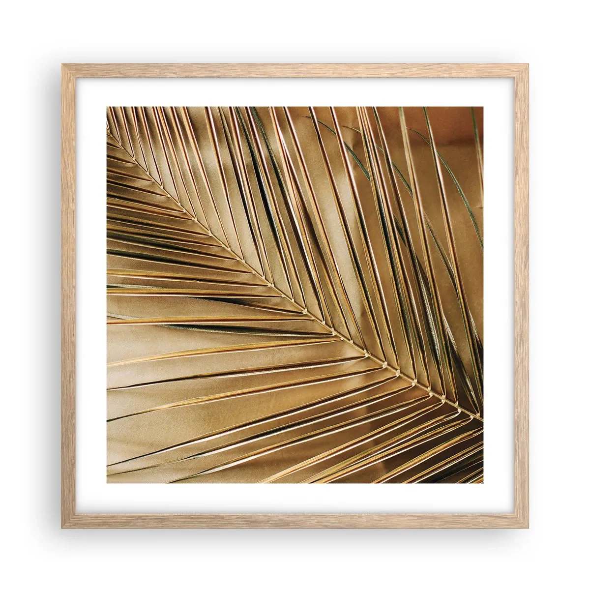 Póster en marco roble claro - Una columnata natural - 50x50 cm