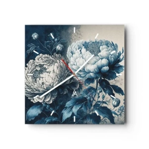 Reloj de pared - Reloj de vidrio - Una pareja unida - 40x40 cm