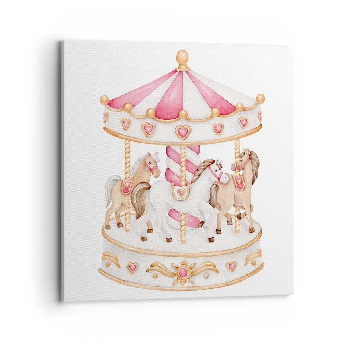 Cuadro sobre lienzo - Impresión de Imagen - El dulce mundo de la infancia - 70x70 cm