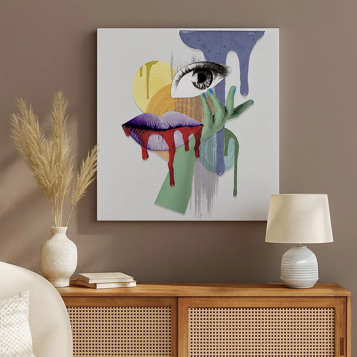 Cuadro sobre lienzo - Impresión de Imagen - Un retrato deconstruido - 30x30 cm