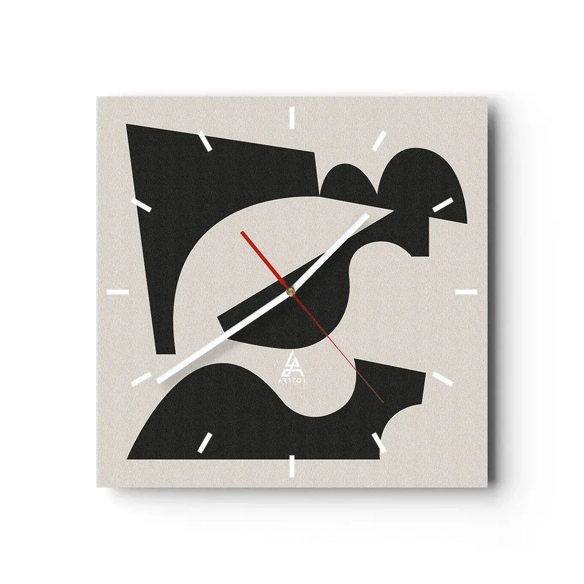 Reloj de pared - Reloj de vidrio - Para automontaje - 40x40 cm
