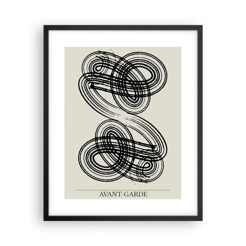 Póster en marco negro - Salió espontáneamente - 40x50 cm