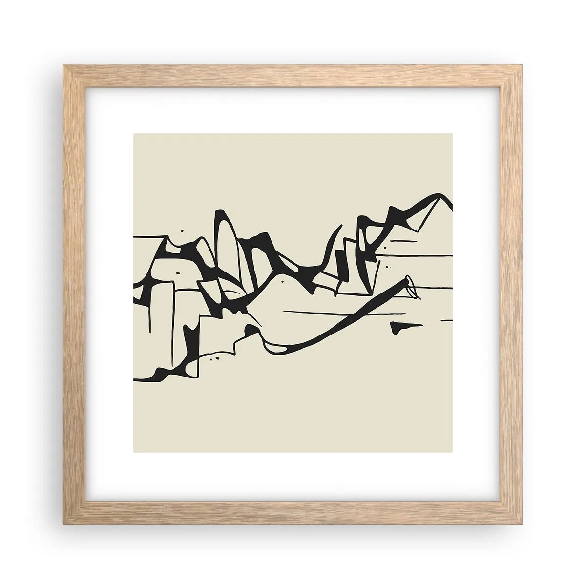 Póster en marco roble claro - Tal vez sea un paisaje - 30x30 cm