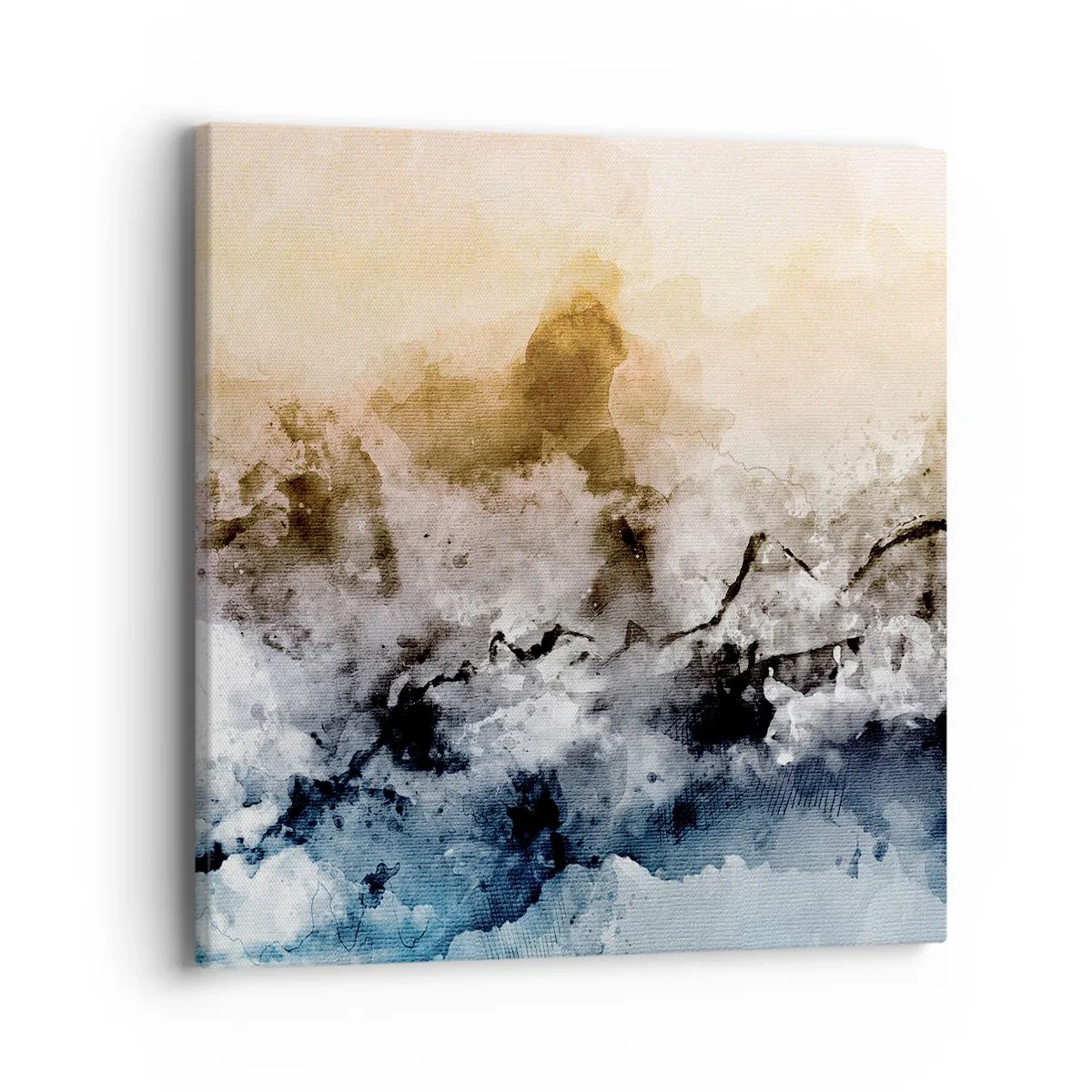 Cuadro sobre lienzo - Impresión de Imagen - Hundido en una nube de niebla - 40x40 cm