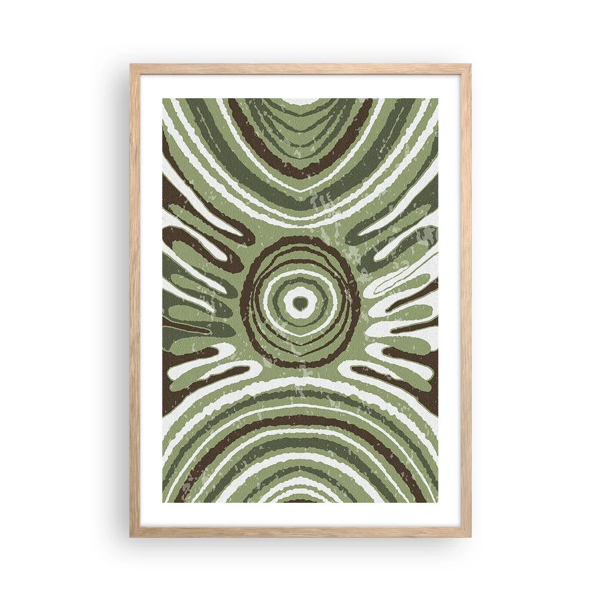 Póster en marco roble claro - Explosión de emociones - 50x70 cm