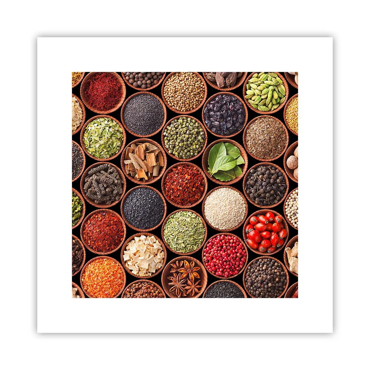 Póster - Todos los sabores del mundo - 30x30 cm