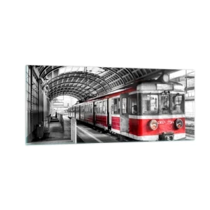 Cuadro sobre vidrio - Impresiones sobre Vidrio - ¿El viaje de su vida? - 100x40 cm