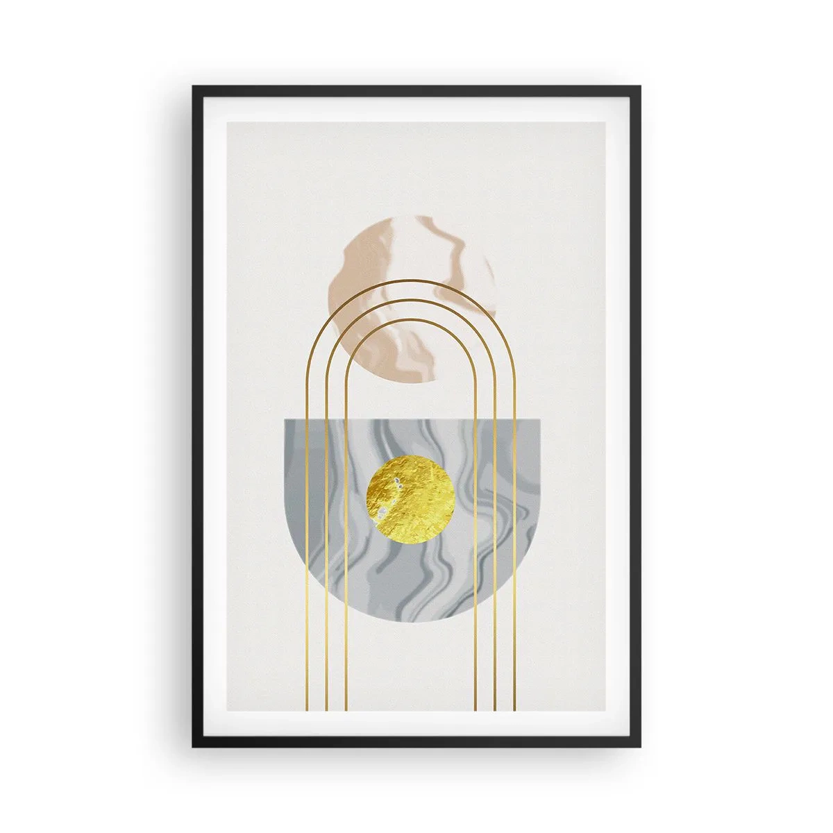 Póster en marco negro - Brillo y resplandor - 61x91 cm