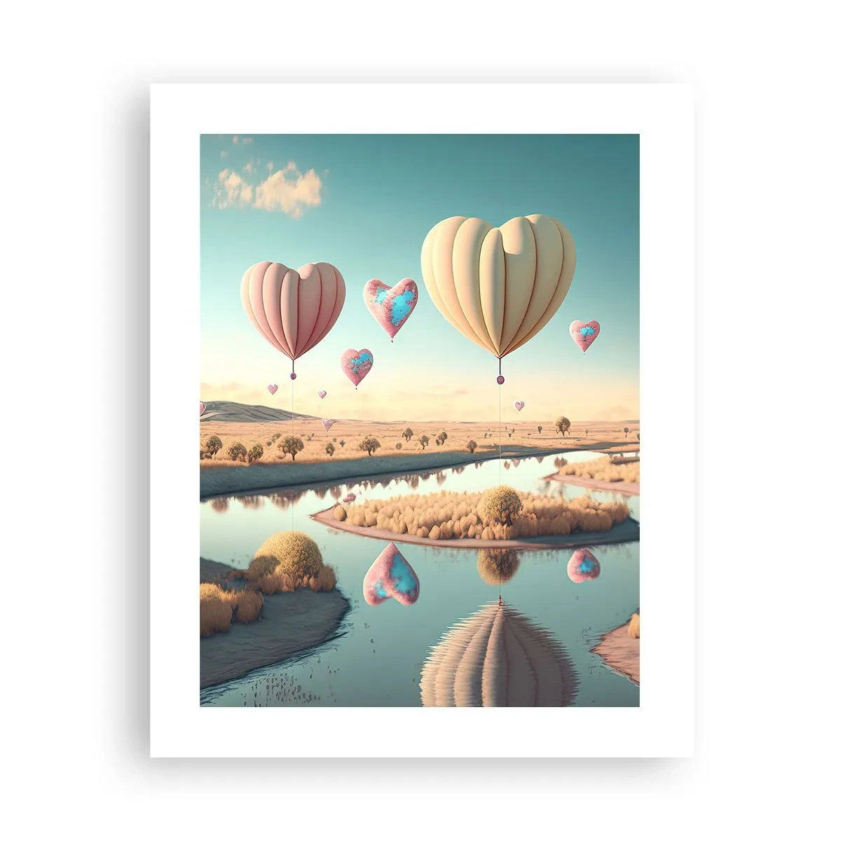Póster - El amor te hace volar - 40x50 cm