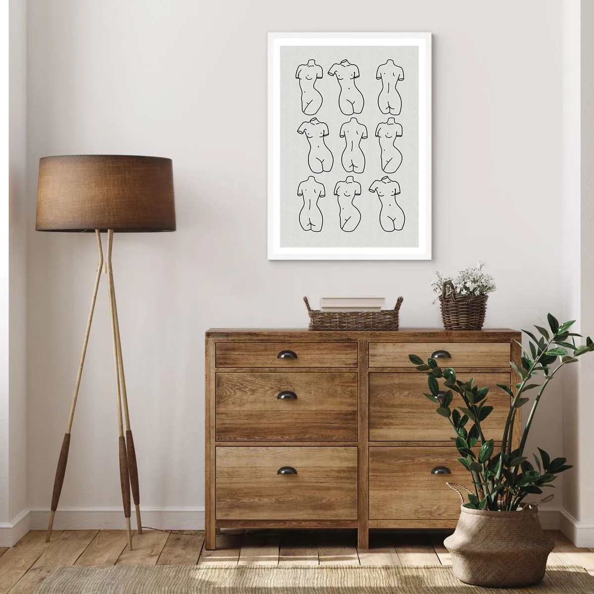 Póster en marco blanco - Solo Venus - 30x40 cm