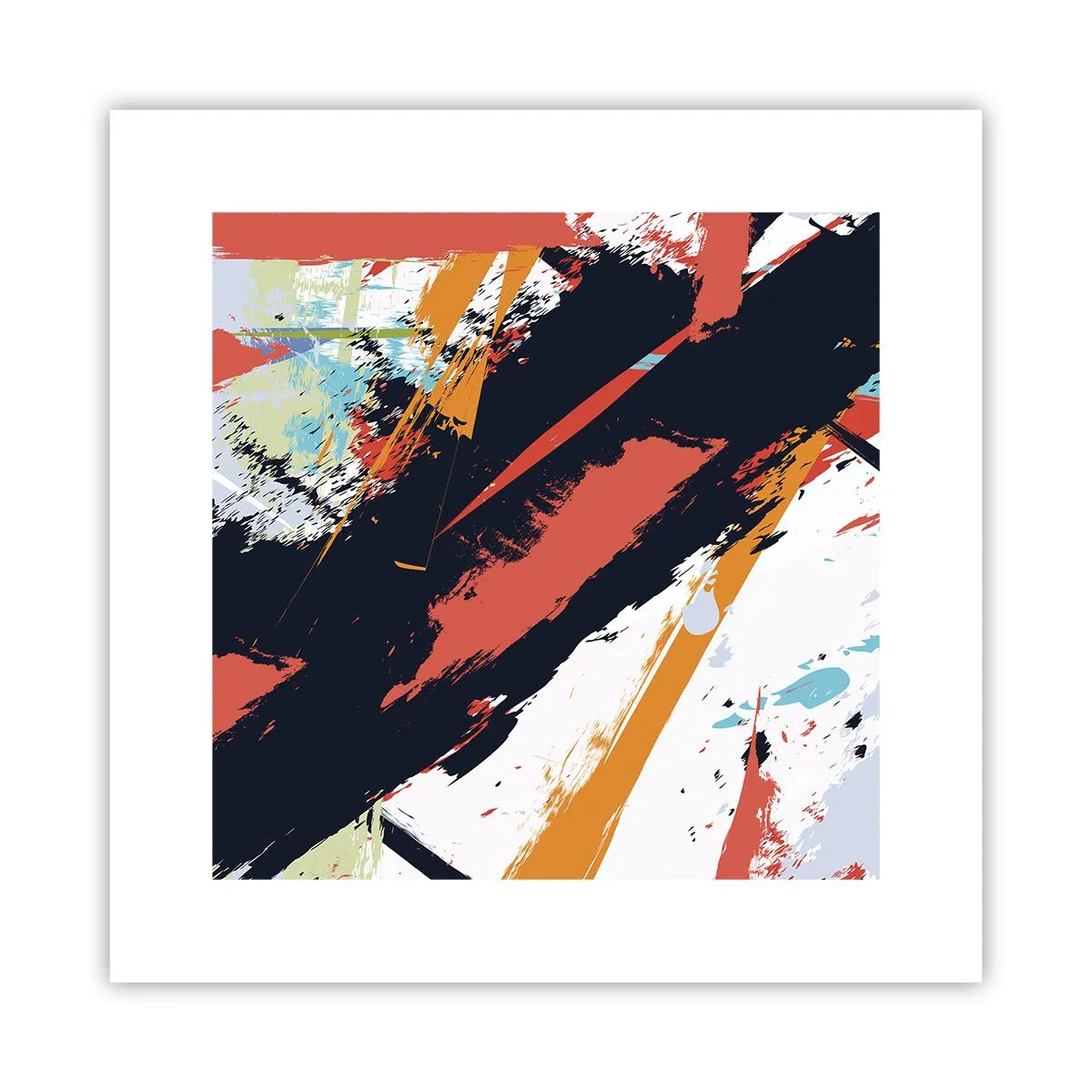 Póster - Composición dinámica - 30x30 cm