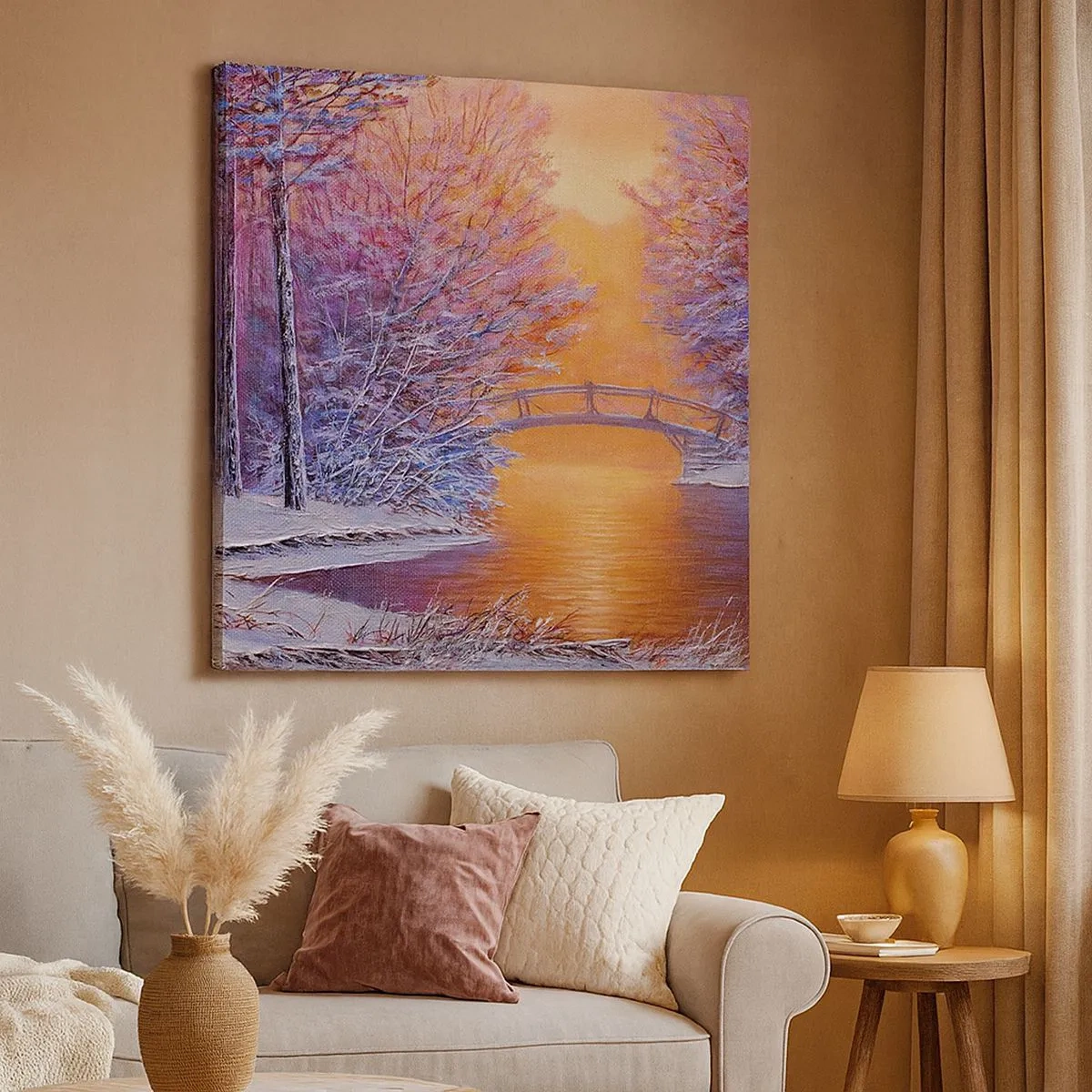 Cuadro sobre lienzo - Impresión de Imagen - Reunámonos aquí - 30x30 cm