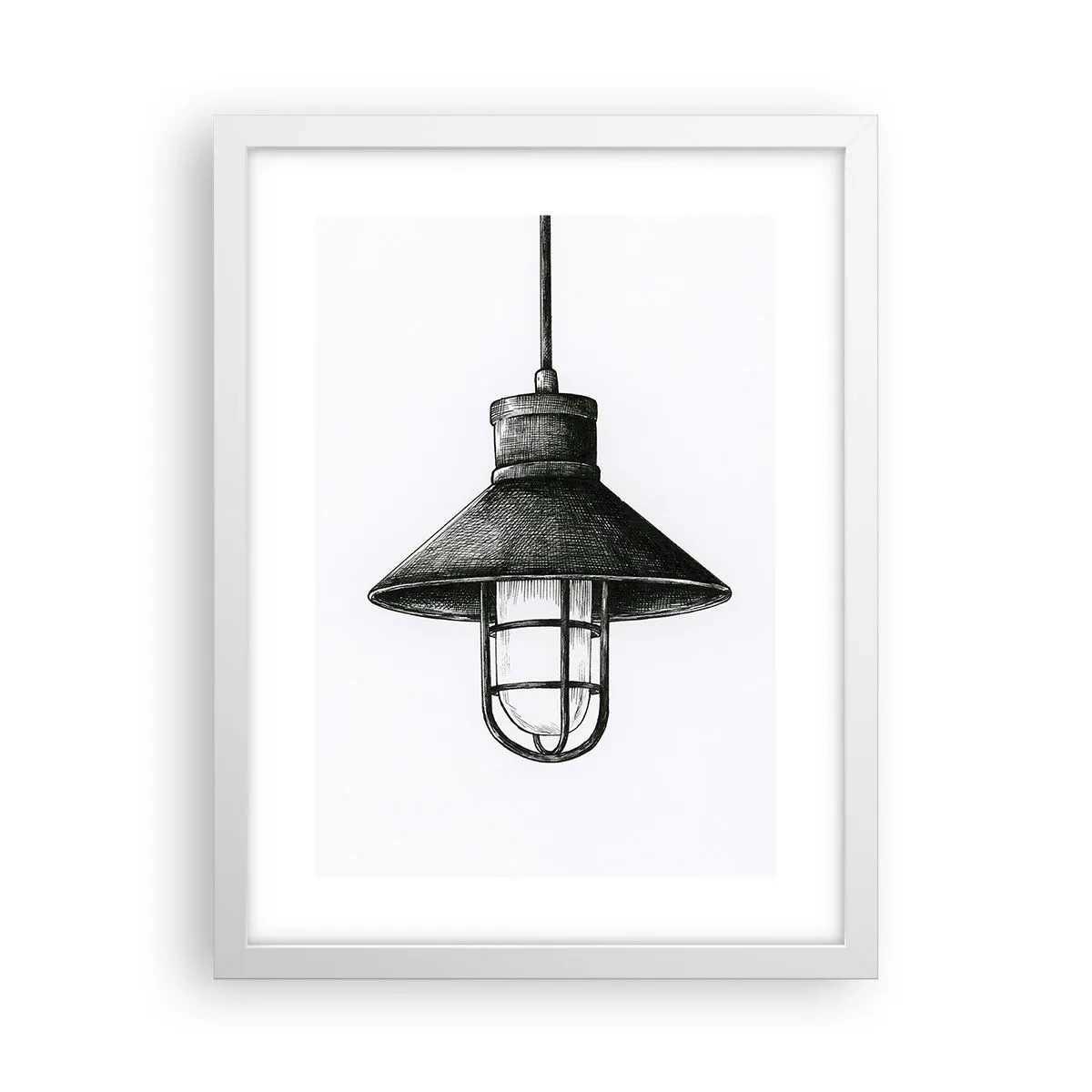 Póster en marco blanco - Como hace años... - 30x40 cm