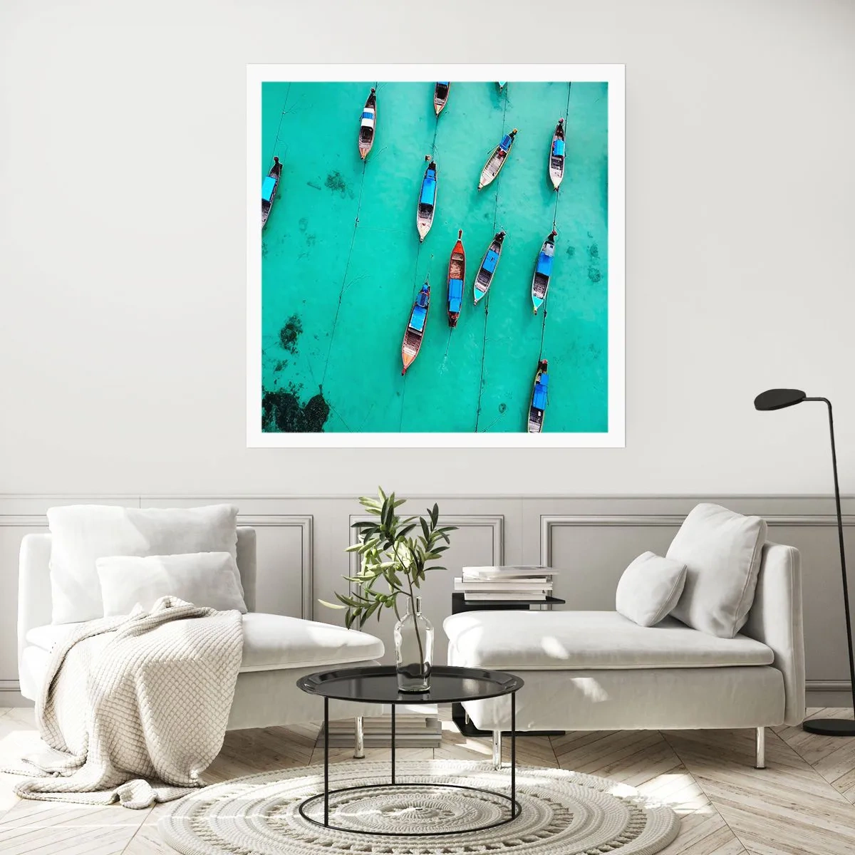 Póster - En alegre espera - 40x40 cm