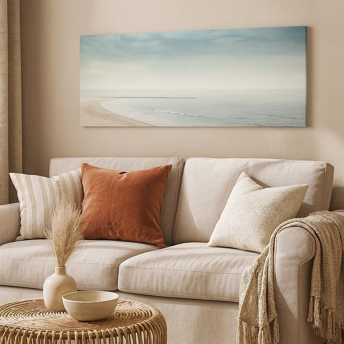 Cuadro sobre lienzo - Impresión de Imagen - En busca de la paz - 30x30 cm