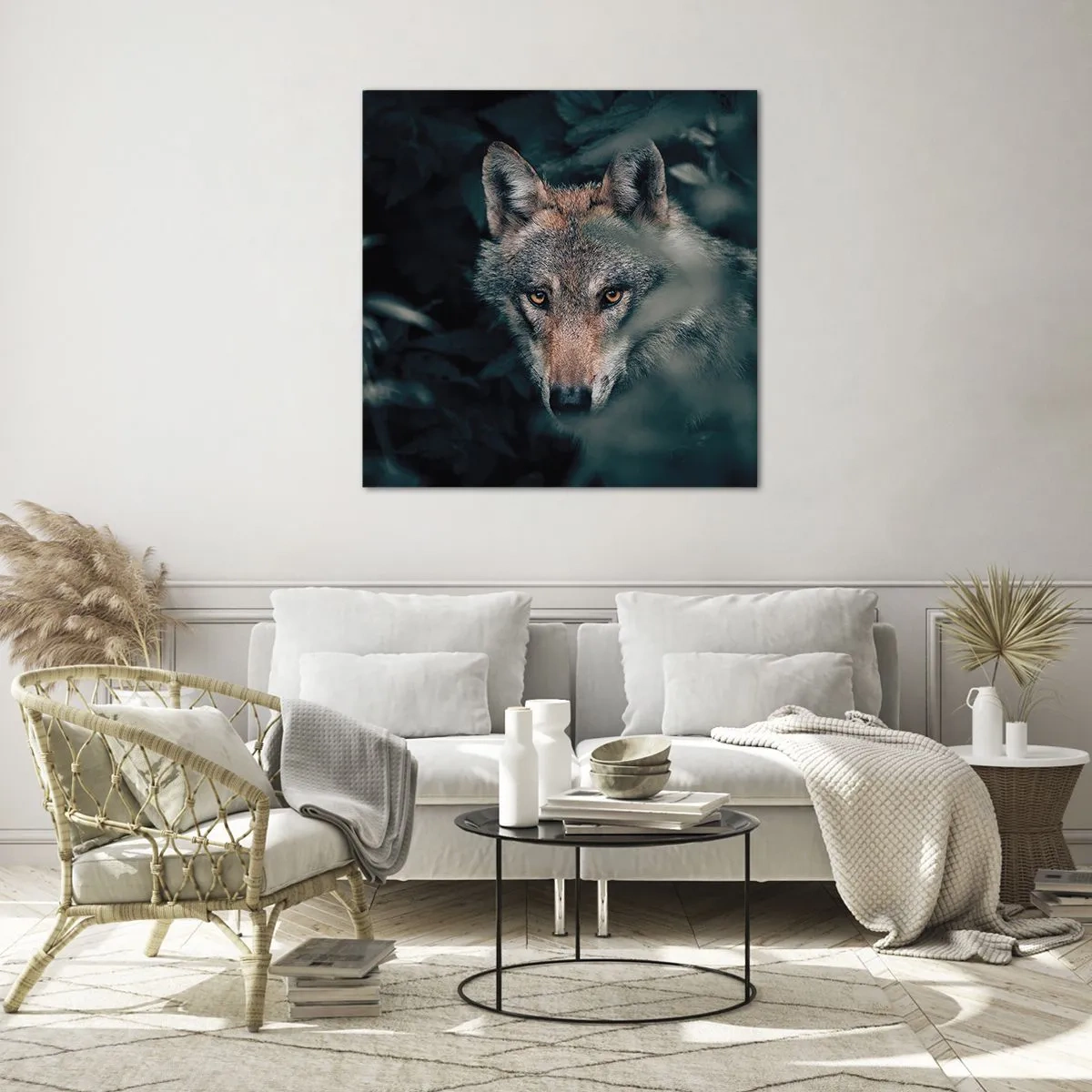 Cuadro sobre vidrio - Impresiones sobre Vidrio - Cazador - 70x70 cm