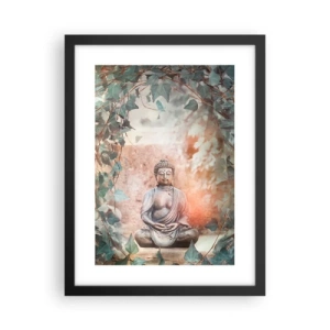 Póster en marco negro - Alegre armonía - 30x40 cm