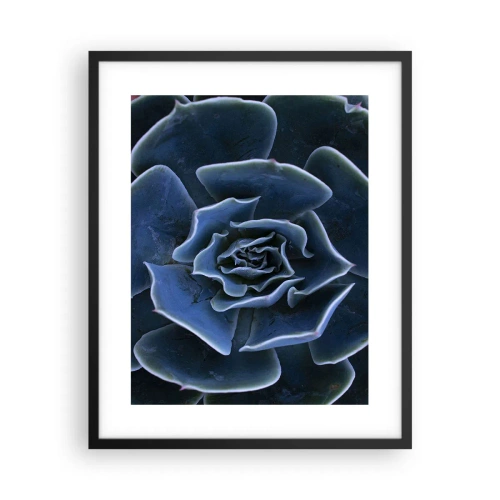 Póster en marco negro - Flor del desierto - 40x50 cm
