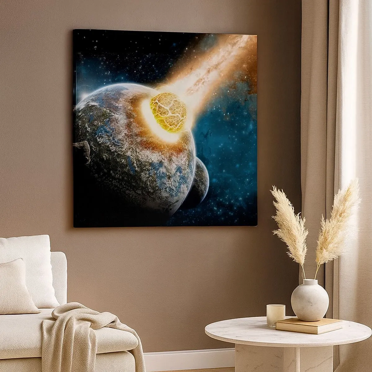 Cuadro sobre lienzo - Impresión de Imagen - ¿Condena o nacimiento? - 30x30 cm