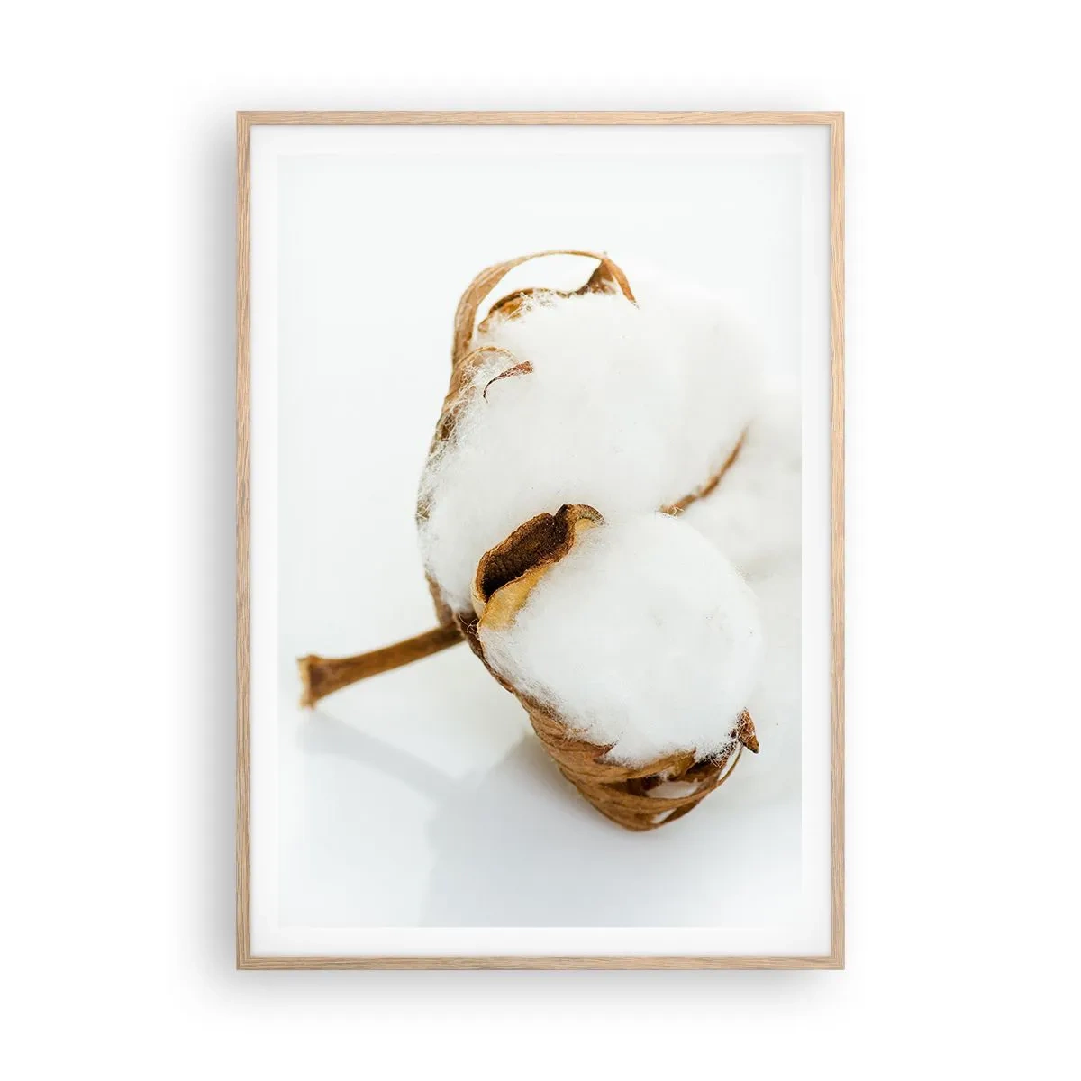 Póster en marco roble claro - Suave por naturaleza - 70x100 cm