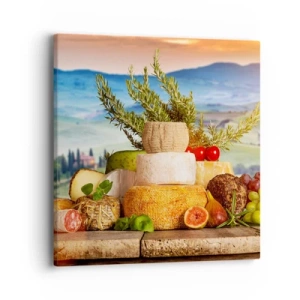 Cuadro sobre lienzo - Impresión de Imagen - La alegría de vivir italiana - 40x40 cm