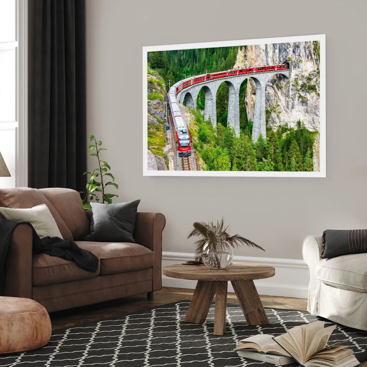 Póster - Atravesando las montañas - 50x40 cm