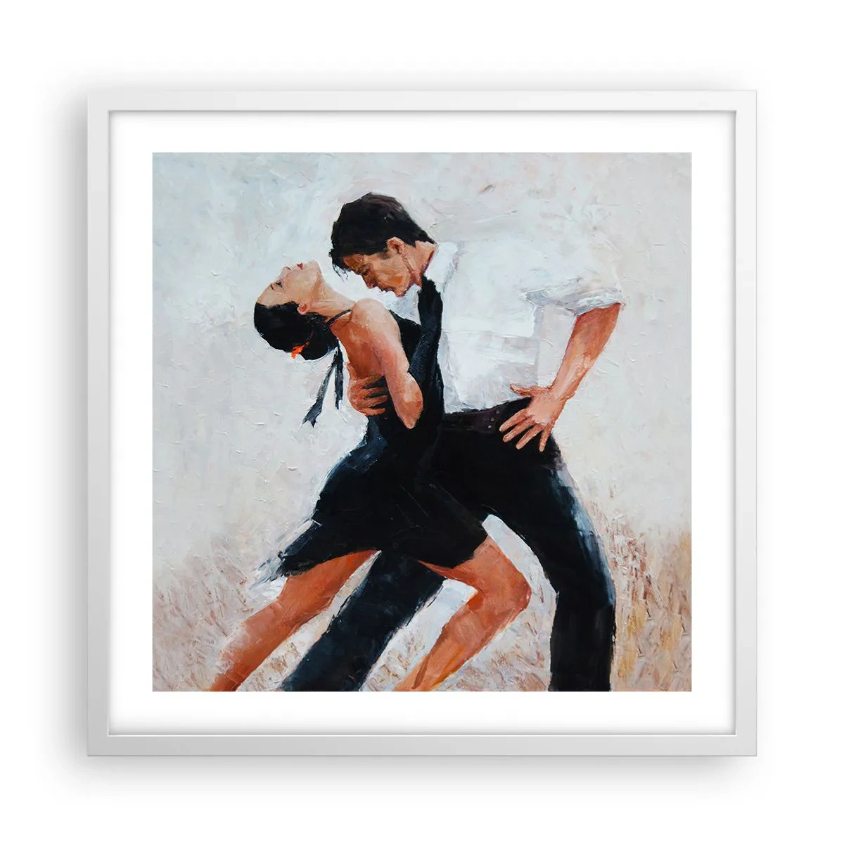Póster en marco blanco - El tango de mis sueños - 50x50 cm
