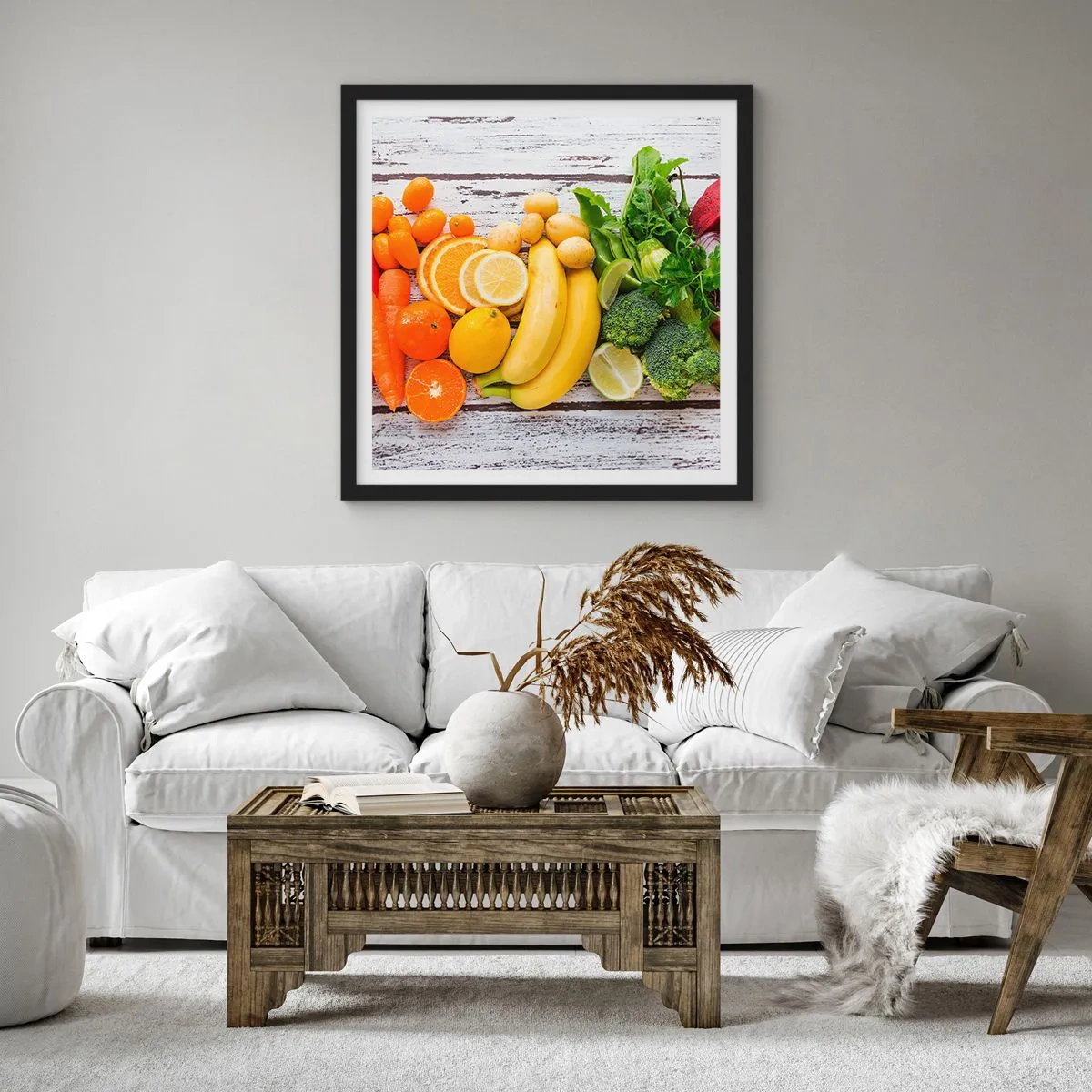 Póster en marco negro - ¿No es suficiente? - 40x40 cm