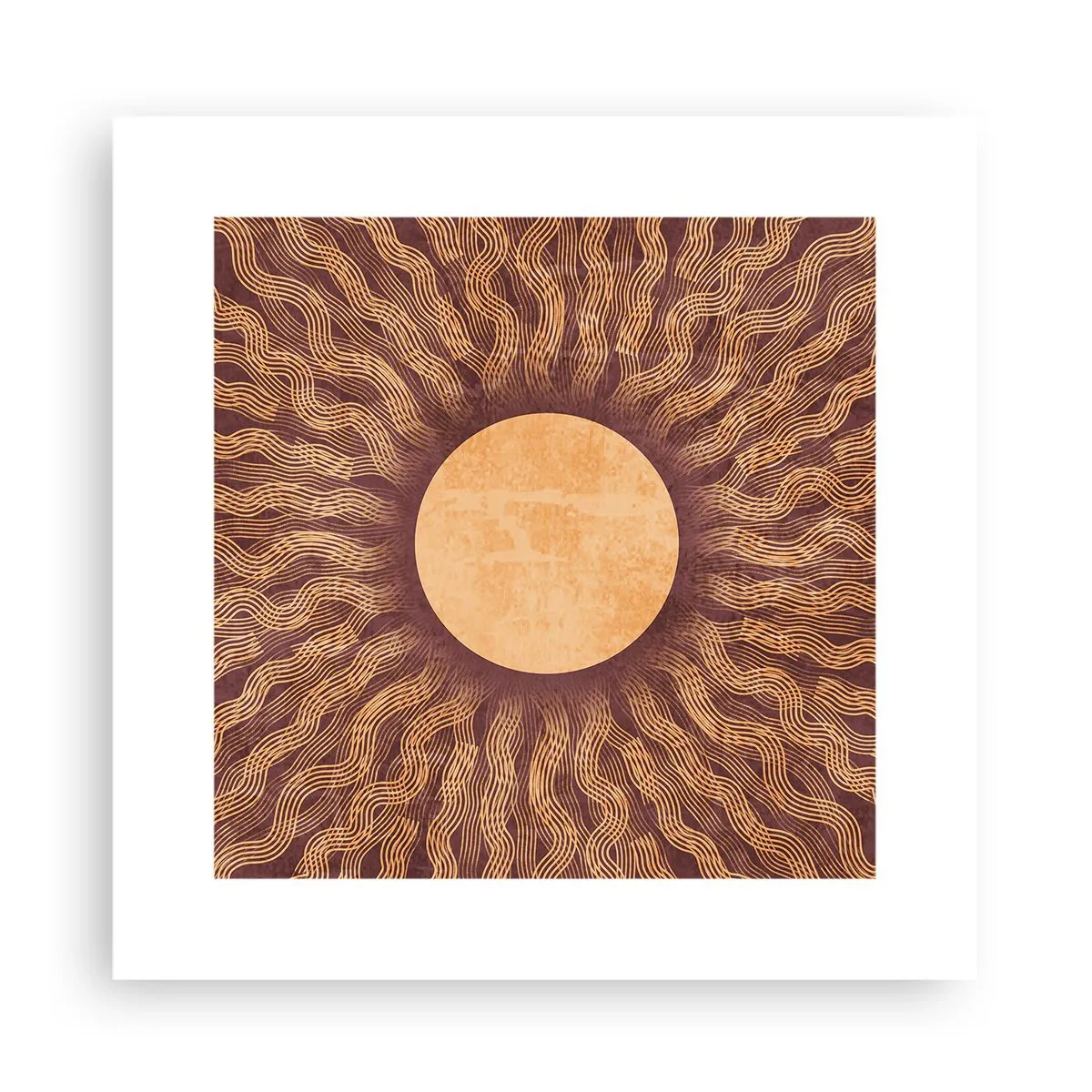 Póster - Icono del sol - 30x30 cm