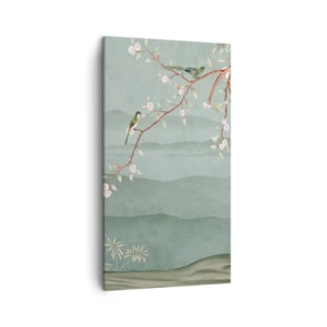 Cuadro sobre lienzo - Impresión de Imagen - Primavera, ah, eres tú - 45x80 cm