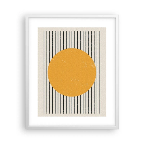 Póster en marco blanco - El poder de la sencillez - 40x50 cm