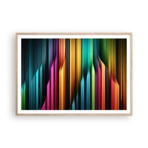 Póster en marco roble claro - Órgano luminoso - 100x70 cm