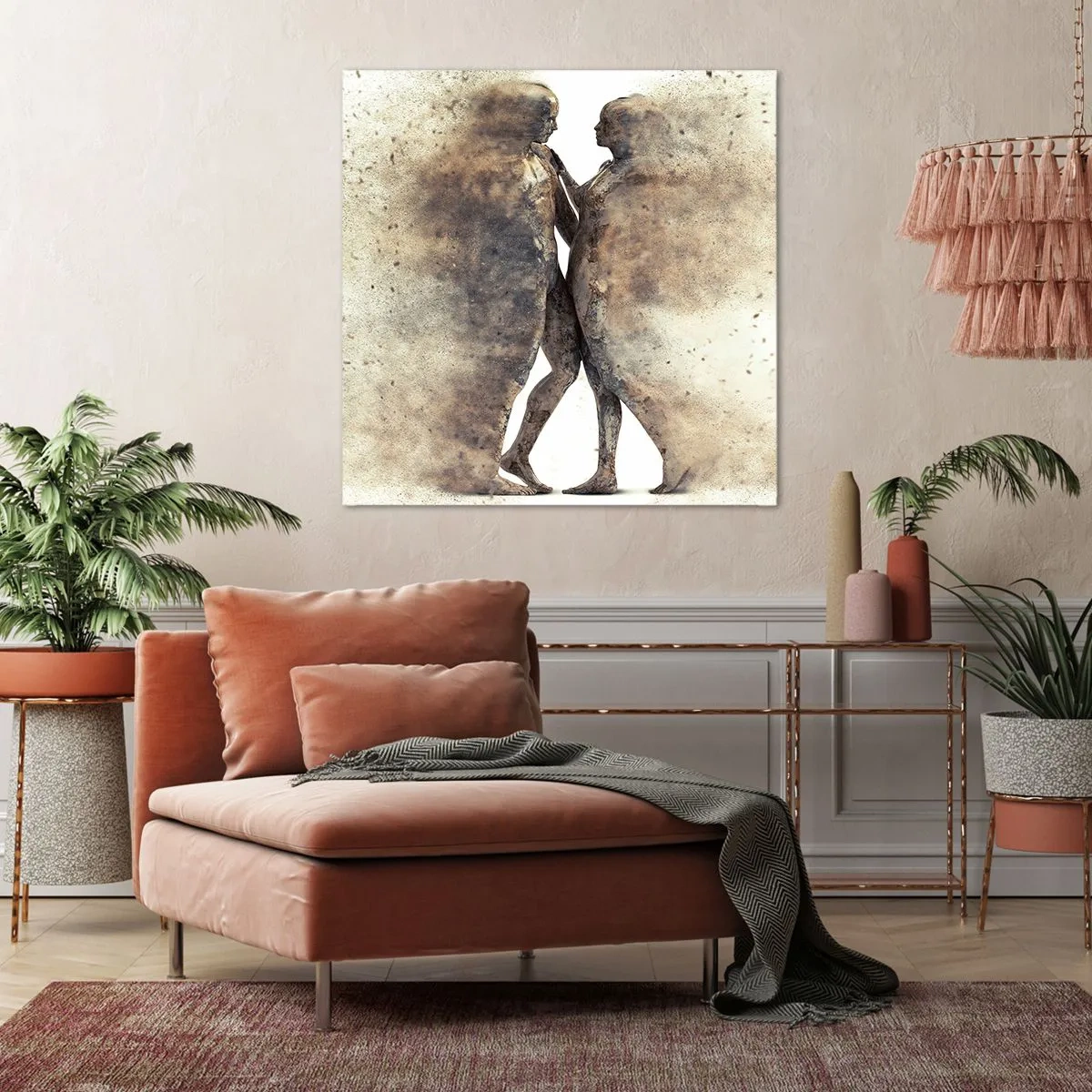 Cuadro sobre lienzo - Impresión de Imagen - Del polvo resurgieron para amar - 50x50 cm